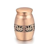 3 Pcs Urnes Miniatures pour Cendres Humaines - Conteneur de Commémoration, Urne Funéraire Métallique pour Animaux de Compagnie, Argent(A12)