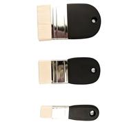 3 Pcs Wide Flat Brushes Ergonomic Handle Painting Tools For Oil Acrylic Watercolor Art Projects Wide Paint Brushes Flat Paddle Paint Brush Set Painting Brush For Students