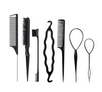 3 Peignes Démêlants, 4 Twisters À Cheveux, Peignes À Cheveux, Ensembles De Brosses À Cheveux, Peignes De Finition Pour Femmes, Peignes À Queue