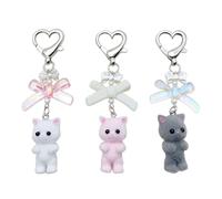 3 Pendentifs Chaton, Pendentifs Créatifs, Pendentifs Dessin Animé Mignon, Pendentifs Fille, Pendentifs Drôles