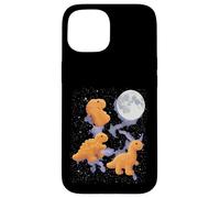3 pépites de Poulet Hurlant à la Lune drôle Bizarre maudit Coque pour iPhone 15