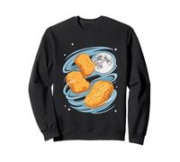3 pépites de Poulet Hurlant à la Lune drôle Bizarre maudit Sweatshirt