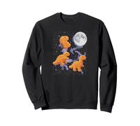 3 pépites de Poulet Hurlant à la Lune drôle Bizarre maudit Sweatshirt