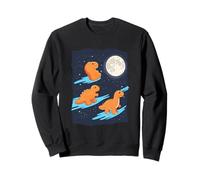 3 pépites de Poulet Hurlant à la Lune drôle Bizarre maudit Sweatshirt