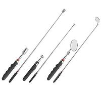 3 perches télescopiques avec miroir, aimant et lampe LED [AGT]