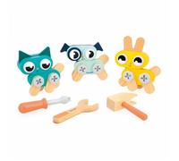3 Petits Animaux à Bricoler Brico'Kids - Jeu de Construction Enfant - 53 Accessoires - Jeu d'Imitation - Dès 3 Ans