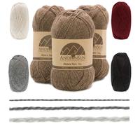 (3 petits cheveaux magnifiques) M lange de fils d'alpaga Umayo 657 yards au total] Brun chin 2 doigts