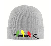 3 Petits Oiseaux Tout va Bien se Passer Bonnet tricoté Tuques Bonnets Automne Hiver Chapeau Hip-hop Chaud Hommes Femmes