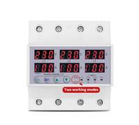 3 Phase 100A Din rail adjustable Over Under Voltage current limit protection Relay Protector Synchronous Asynchronous NWPNLXEA