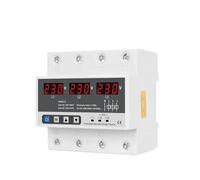 3 Phase 380V Din rail Voltmeter Ammeter adjustable Over and Under Voltage current limit protection Monitor Relays Protector NWPNLXEA