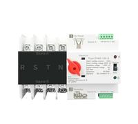 3 Phase Din Rail ATS Dual Power Automatic Transfer Switch Electrical Selector Switches Uninterrupted Power 4P 63A 100A 125A(220V,100A)