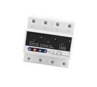 3 Phase Over Under Voltage Protector 63A 380V | DIN Rail Mount Adjustable Voltage Protective Device | Automatic Recovery for Home/Commercial/Industrial Equipment