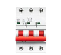 3 phases MCB 6A 10A 16A 20A 25A 32A 40A 50A 63A 220V Mini disjoncteur courbe C 1 pièces(50A)