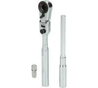 3-piece 1/4" Bit Joggle Ratchet Set with Plug Adapter for Sockets