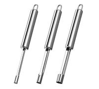 3 Piece Apple Corer, Stainless Steel Apple Corer Corer or Pear Corer in Stainless Steel, Practical Apple Corer with Hanging Loop for Baked Apples and More