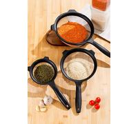 3-Piece Clip On Pot Strainer Set Stainless Steel Mesh Sieves 14-18-22cm Flour Sifter Pasta Rice Colander