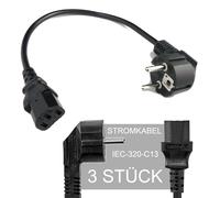 3 Pièce Court Câble Électrique Cordon D'Alimentation 0,4m IEC-320-C13 PC TFT