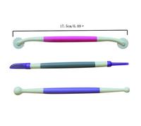 3 Piece/Ensemble Fondant Gateau Artisanat Decoration Outil Sculpture Gateau Gravure Dentelle Durable Cuisson Groupe Portable Outils Cuisine