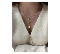 3 Piece Heart Charm Necklace Set for Women Elegant Layered Jewelry