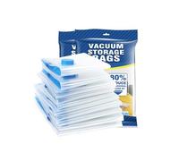 3 pièce Housses de Rangement sous Vide 50cm x 60cm, Sac Sous Vide Vetement Aspirateur avec Fermeture éclair, Économiser 80% d'espace