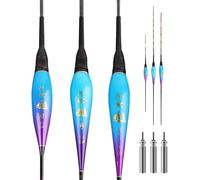 3-Piece Led Fishing Bobbers, Luminous Fishing Cap, High Sensitivity Float, Fishing Buoy Suitable For Night Fishing (Pvc Pipe Packaging)