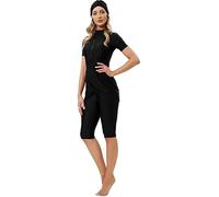 3 Piece Maillots de Bain Modernes pour Femmes et Filles élégant à Manches Courtes Bikini Surf Maillot de Bain rembourré (L, X7)