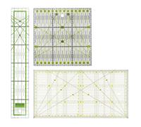 3 Pièce Regle Couture, Règle de Couture Transparente, Regle de Couture Avec Indications d'Angles, Angles de 30/45/60 Degrés, Couramment Utilisés Pour Le Matelassage, La Mesure Et l'Artisanat Textile