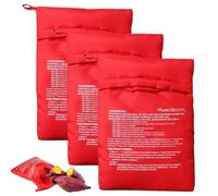 3 Pièce Sac Pomme de Terre, Sac de Cuisson Pomme de Terre, Sac Pomme de Terre Micro Onde, Sac de Cuisson Lavable, Sac Pomme de Terre Micro Onde, pour Pommes de Terre Maïs Patates Douces