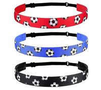 3 Pièce Sports Bandeau,Bandeau Elastique Antidérapant Réglable,Bandeaux De Sport De Course A La Mode,Bandeaux De Yoga ÉlastiquePour Garçon Fille Femme Football, Jogging, Yoga, Cyclisme, Skateboard