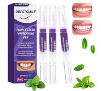 3 Pièce stylos de Blanchiment Dents,Gel Blanchiment Dentaire Violet,Nettoyer la Saleté Dentaire,Gel Blanchissant Violet pour Dents,Élimine les Taches Profondes,Dents Plus Blanches Rapidement
