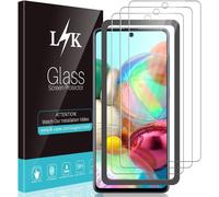 3-Piece Tempered Glass Screen Protector For Samsung Galaxy A71 4g \ 9h Hardness Bubble-Free Installation Kit High Definition Transparent Film Protection