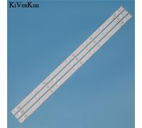3 piece1 lot Bande de rétro-éclairage pour Philips, 7 lampes, 614mm, 32PFT5300/60 32PFT5300/60, Kit barre 32 pouces, bande linéaire, lentille HD ( Nipseyteko )
