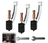 3 pièces 0,2 mm 0,4 mm 0,6 mm Hotend en céramique pour Kobra S1 Combo, kit de tête d'impression en acier inoxydable, Hot End buse trempée avec bloc chauffant Thermistor, pour Anycubic Kobra S1/ACE Pro
