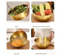 3 pièces/1 pièce Ensemble de bols de mélange en acier inoxydable, avec finition métal brossé, micro-ondes, bols ronds thème légumes, convient pour la préparation et le stockage en cuisine, idéal pour 
