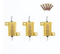 3 Pièces 10W 10 Ohm Résistance à fil bobiné haute puissance en aluminium avec vis