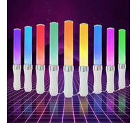 3 Pièces 15 Couleurs Bâton Lumineux avec baton lumineux 2 Modes Bâton Lumineux Réutilisable Alimenté par Batterie de Concert pour Fête Lumineuse Anniversaire Mariage Concert