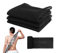 3 Pièces 30 X 80 cm Filet de Douche, Serviette Exfoliante Douche, Extra Longue Exfoliant Chiffon de Lavage, Nettoyage en Profondeur du Dos et du Corps, Djampé Filet de Douche Africain, Unisexe