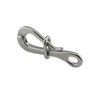 3 Pieces 316 Stainless Steel 100mm Pelican Hook & Eye With Quick Release Link Crane Hooks For Sailing Boat Yacht Accessories