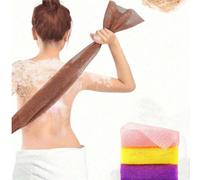 3 pièces/4 pièces Set de serviettes de bain exfoliantes en filet africain, douces et amicales pour la peau, élimine efficacement la saleté tenace sur le dos et le corps. Serviettes de sauna épaisses à