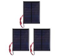 3 Pièces 4 V Panneau Solaire Module de Panneau Solaire en Polysilicium Extérieur Petit Chargeur de Batterie Solaire Bricolage pour Système Solaire, 60x80mm / 2.4x3.1in