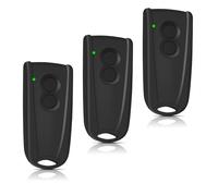 3 pièces 433,92 MHz Télécommande pour porte de garage pour Hormann EcoStar RSC2-433 RSE2-433, RSZ1-433, Hormann Liftronic 500/700/800 pour Portronic D2500/D5000/S4000(lumière verte)