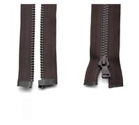 3 pièces 5#30/40/55/60/70/80/90 cm fermeture à glissière en résine automatique extrémité ouverte plastique for coudre des vêtements Pour couture, artisanat(Coffee,80cm)