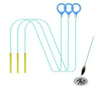 3 Pièces 50 Pieds Furet Deboucheur Canalisation, Durable Flexible Goupillon pour Salle de Bain Evier Douche