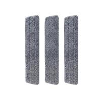 3 Pièces （60×10cm） Microfibre Tampons De Vadrouille De Remplacement Mop Remplacement des Tampons，Mop Remplacement des Tampons,pour Le Balai autonettoyant，Balai Plat Microfibre