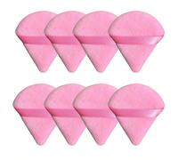 3 pièces/8 pièces/15 pièces/24 pièces Éponge de maquillage triangulaire floquée, texture douce et moelleuse, convient pour le visage et le corps, set d'applicateurs de maquillage, maquillage, pas cher
