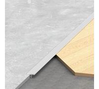 3 Pièces * 90 Cm Bande De Transition Pour Sol En Profilé En T En Alliage D'aluminium, Pour Raccorder Les Lames De Parquet Stratifié Et Les Dalles De Sol(Matte Silver,15mmx90cm)