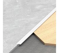 3 Pièces * 90 Cm Bande De Transition Pour Sol En Profilé En T En Alliage D'aluminium, Pour Raccorder Les Lames De Parquet Stratifié Et Les Dalles De Sol(Porcelain White,12mmx90cm)