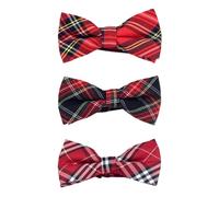 3 Pièces À Carregles À Carreaux, Nœud Papillon, Nœud Papillon Rétro, Nœud Papillon De Design Classique, Accessoires De Vêtements.