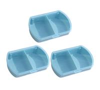 3 Pièces À Deux Packs De Médecine, Mini-Boîte À Médecine, Boîte À Médecine Portable, Boîte À Médecine En Plastique, Fournitures De Voyage.