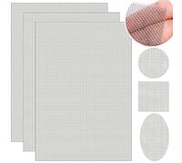 3 Pièces A4 Grille Filtre Maille Hotte Filtre en Acier Inoxydable Grillage Mailles Fines 1mm Moustiquaire en Treillis Métallique pour Portes Empêcher des Souris Insectes et Serpents, 300 x 210 mm